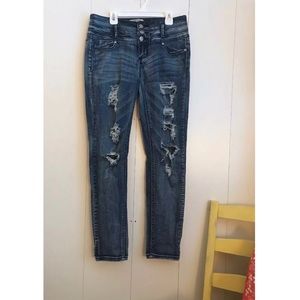 Harmony & Havoc Destroyed Stretch Denim Jeans